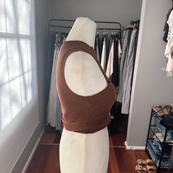 Sovere | Revolve | Drift Knit Tank | Choloate | Size XS - Picture 6 of 7